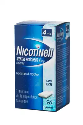Nicotinell Menthe Fraicheur 4 Mg Sans Sucre, Gomme à Mâcher Médicamenteuse 8plq/12 à FONTENAY-TRESIGNY