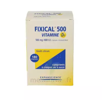 Fixical Vitamine D3 500 Mg/400 Ui, Comprimé à Croquer Ou à Sucer à FONTENAY-TRESIGNY