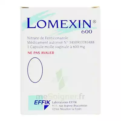 Lomexin 600 Mg Caps Molle Vaginale Plq/1 à FONTENAY-TRESIGNY