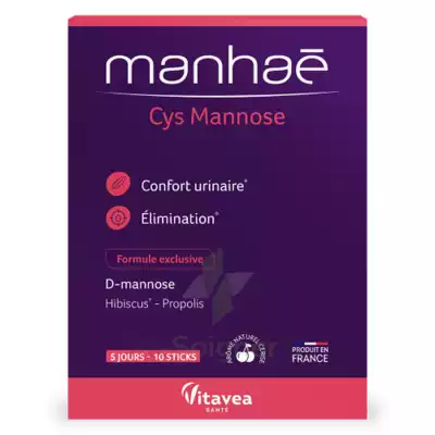 Nutrisanté Manhae Cys Mannose Poudre 10 Sticks à FONTENAY-TRESIGNY