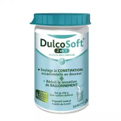 Dulcosoft 2 En 1 Constipation Et Ballonnement Poudre à Diluer Fl/200g à FONTENAY-TRESIGNY